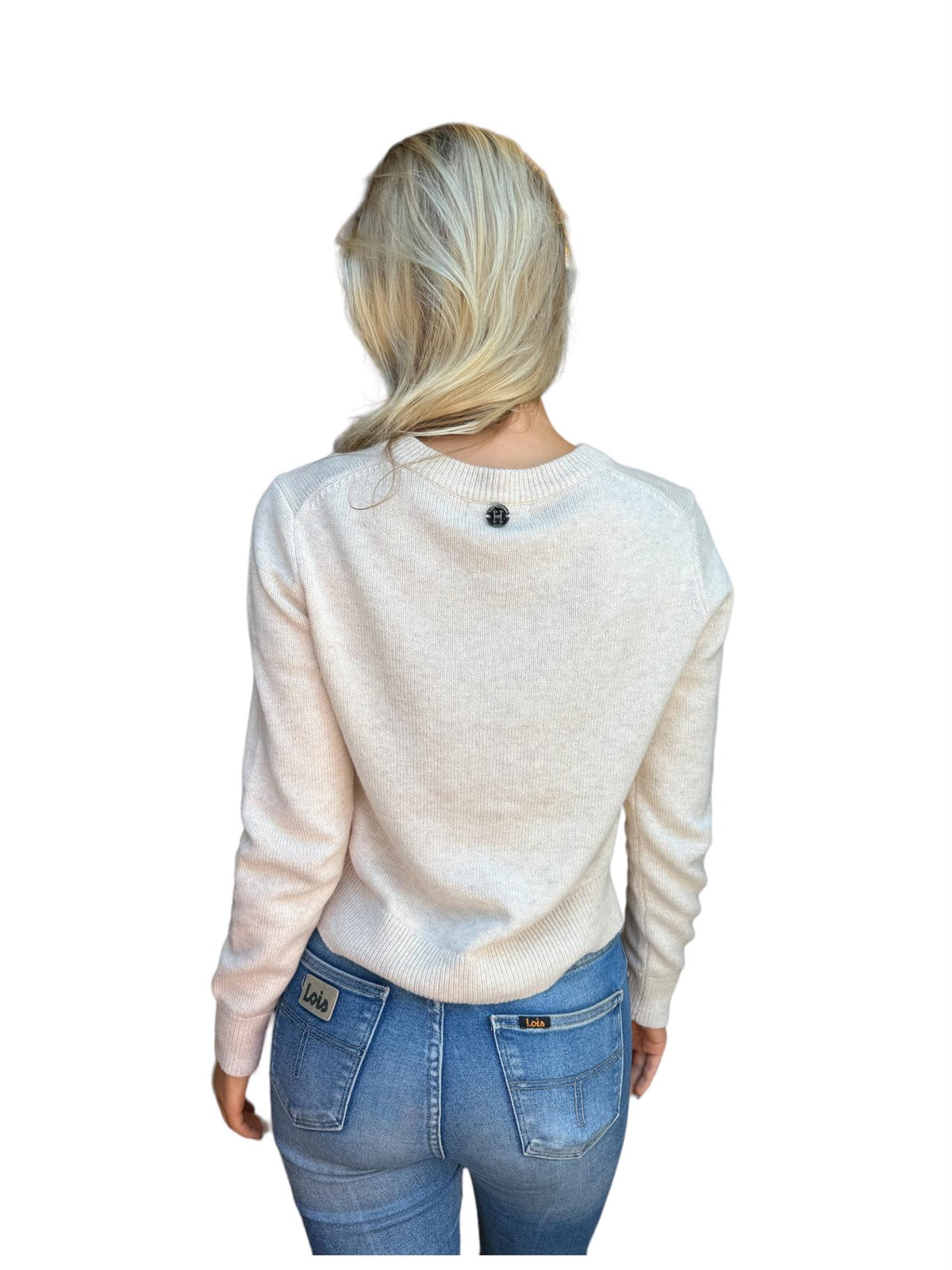 Classic knitted cardigan Light Sand