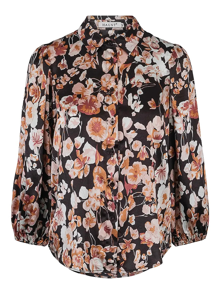 Favorite Blouse Sort-Blomstrete Black/Flower