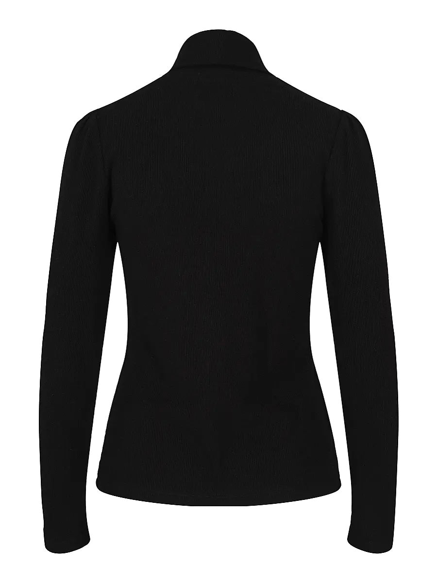 Rib Rollneck Black