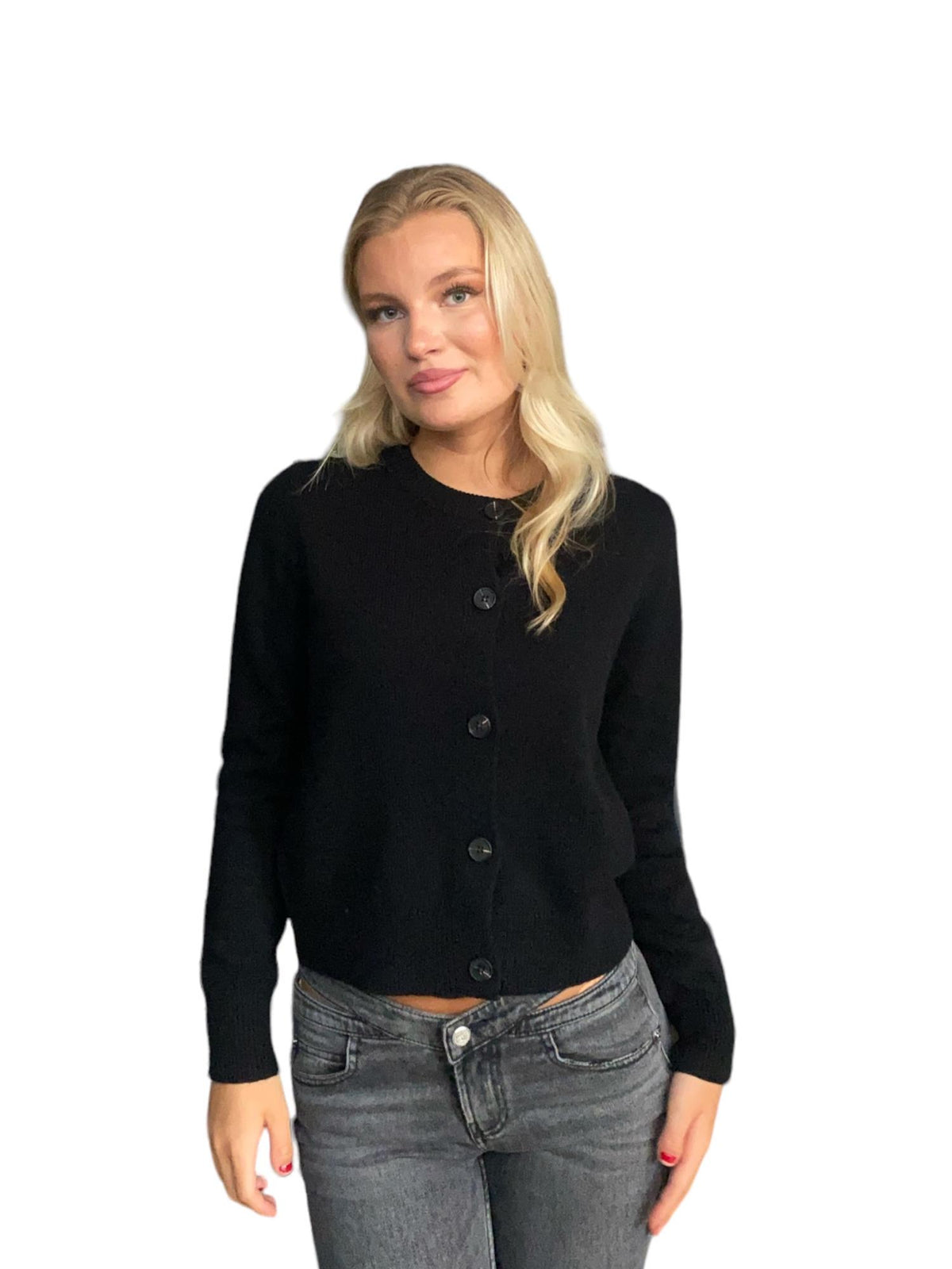 Classic knitted cardigan Black