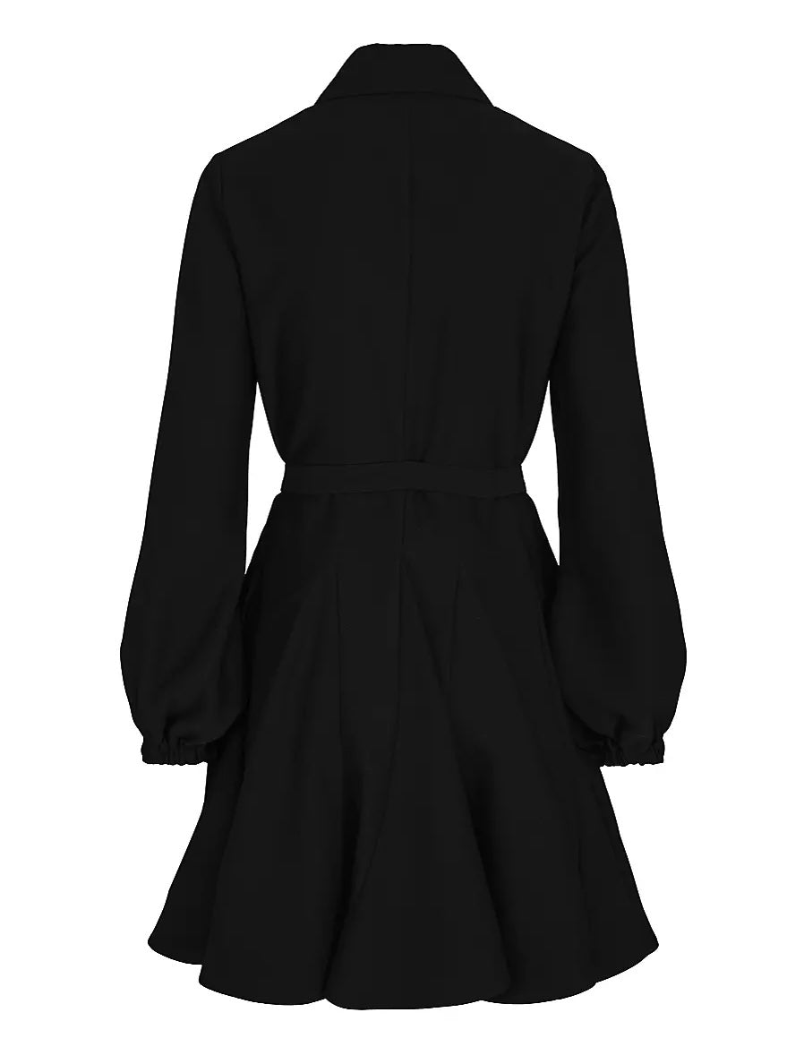 Button dress Black