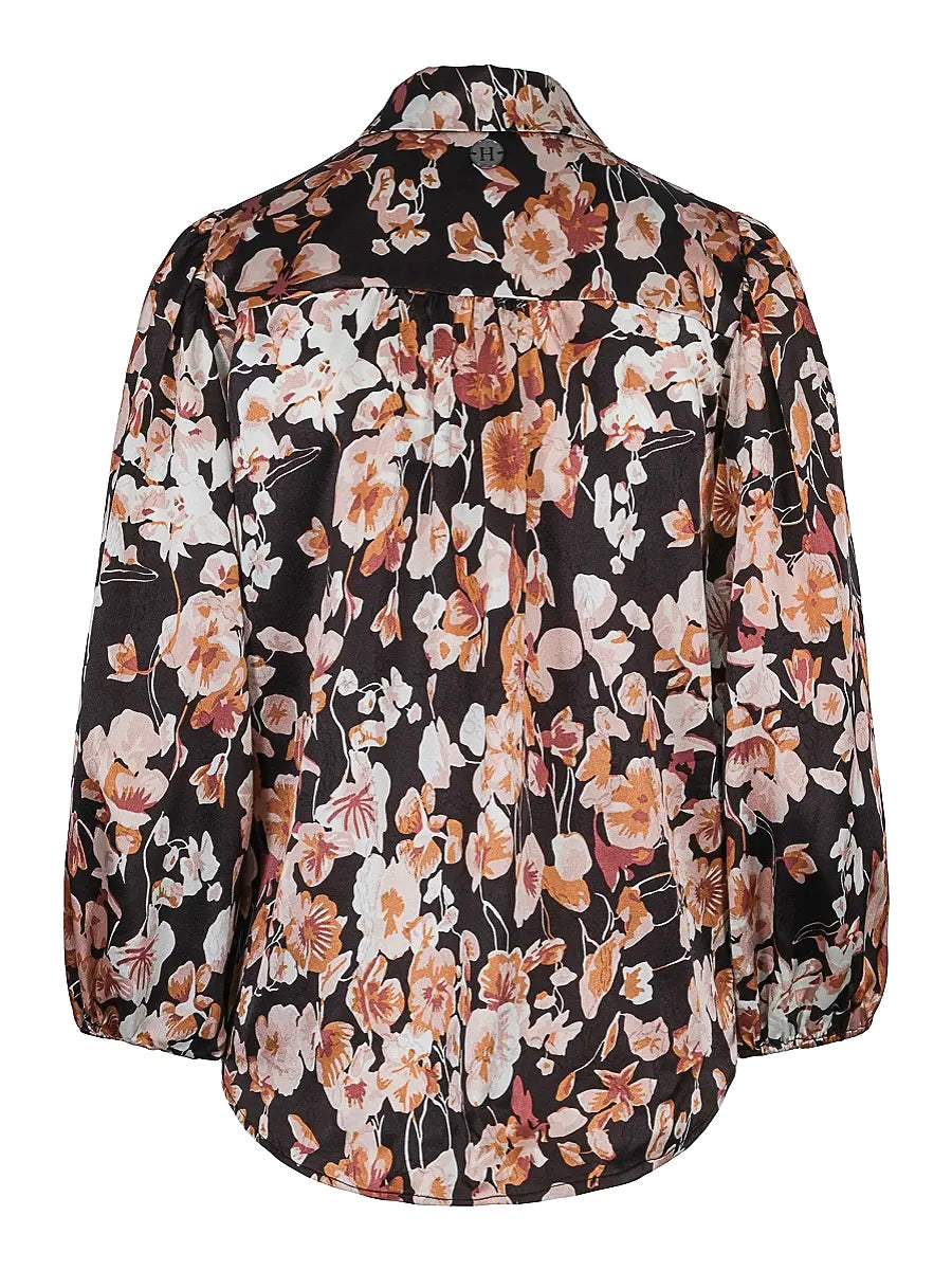 Favorite Blouse Sort-Blomstrete Black/Flower