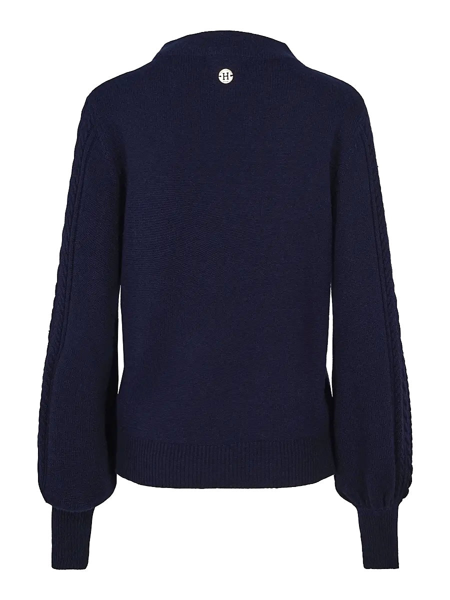 Femininer Strickpullover Navy