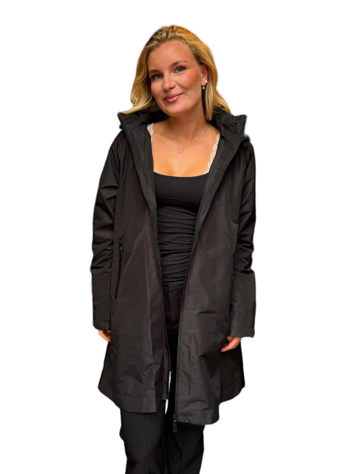 A-shape raincoat Black