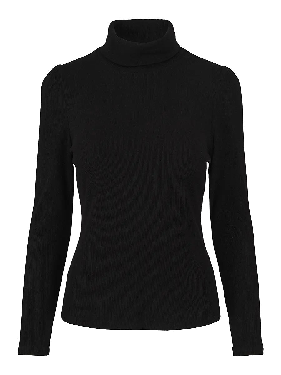 Rib Rollneck Black