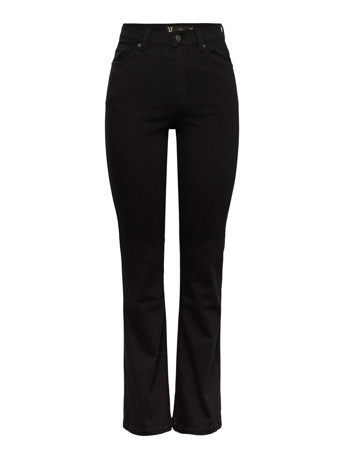 Yasvinnie hw flared jeans s. Noos Black