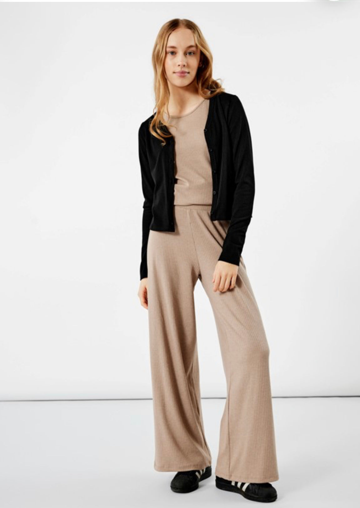 Nlfnunnes wide pant Mocha Meringue