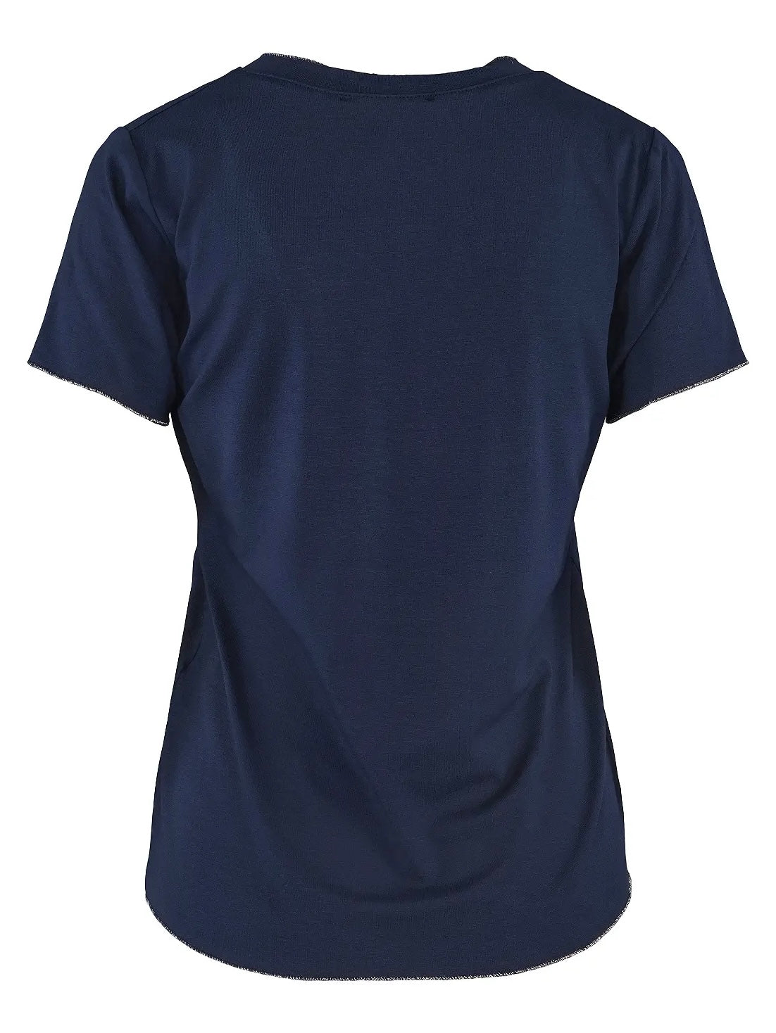 Lurex Edge top Navy