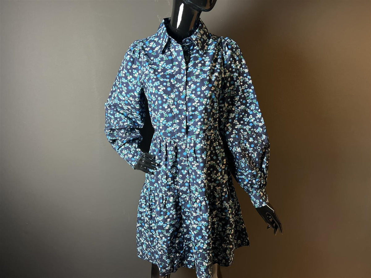 Yasziggy ls shirt dress Navy Blazer/Ziggy Print