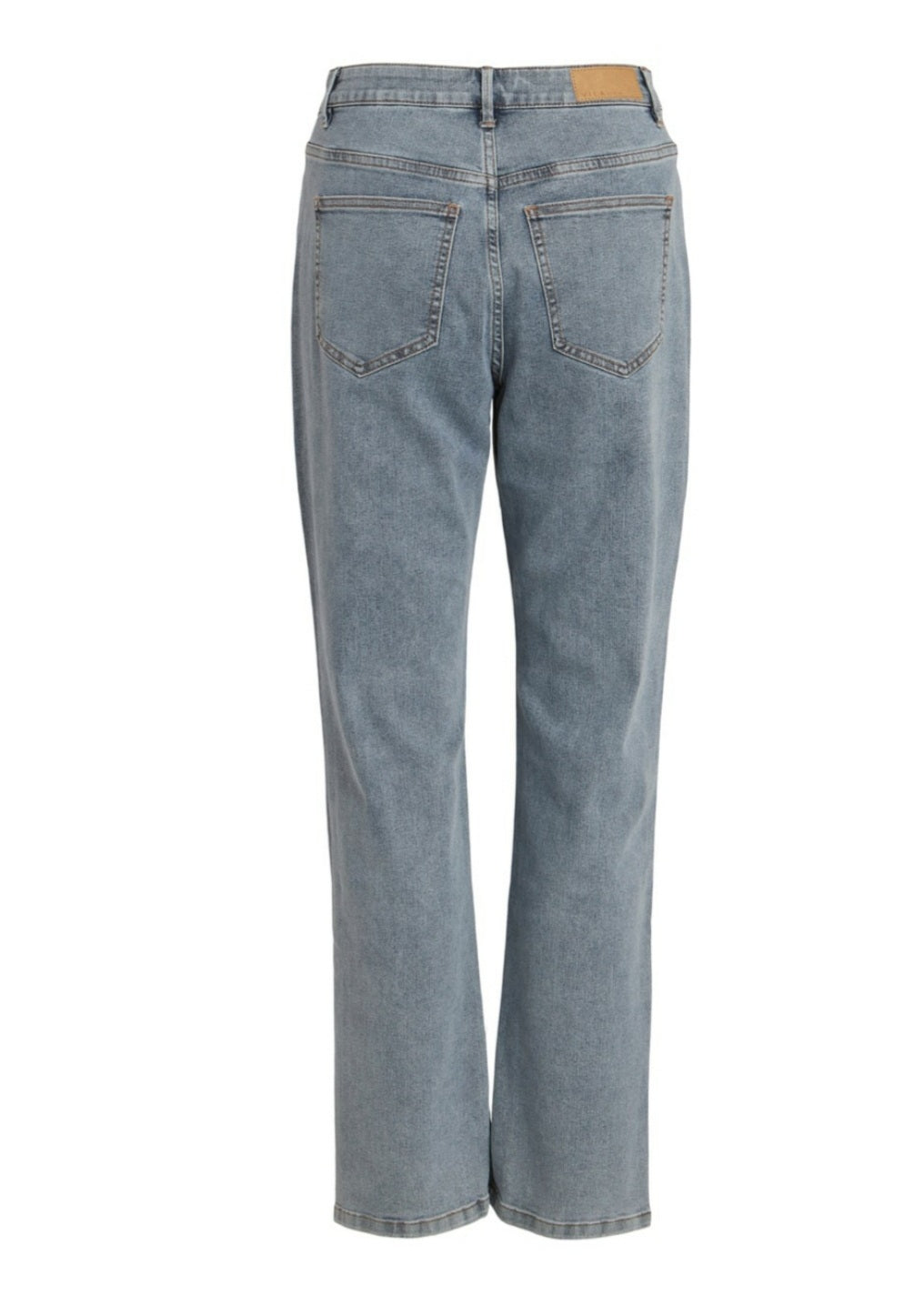 Vistray mira hw slit straight jeans Medium Blue Denim