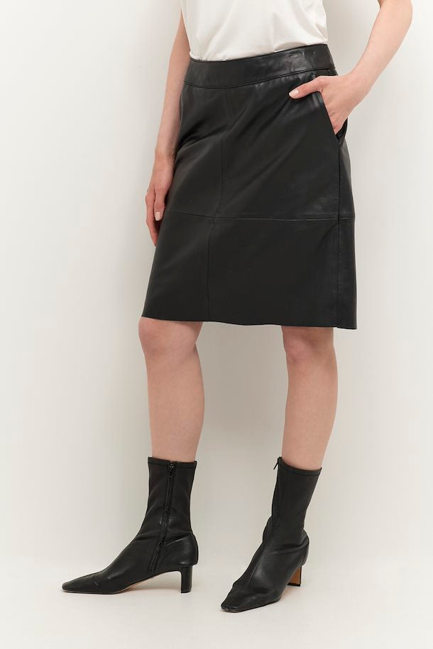 CUberta leather skirt Black