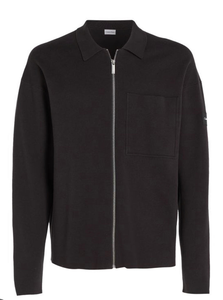 Milano stitch shirt jacket Ck Black