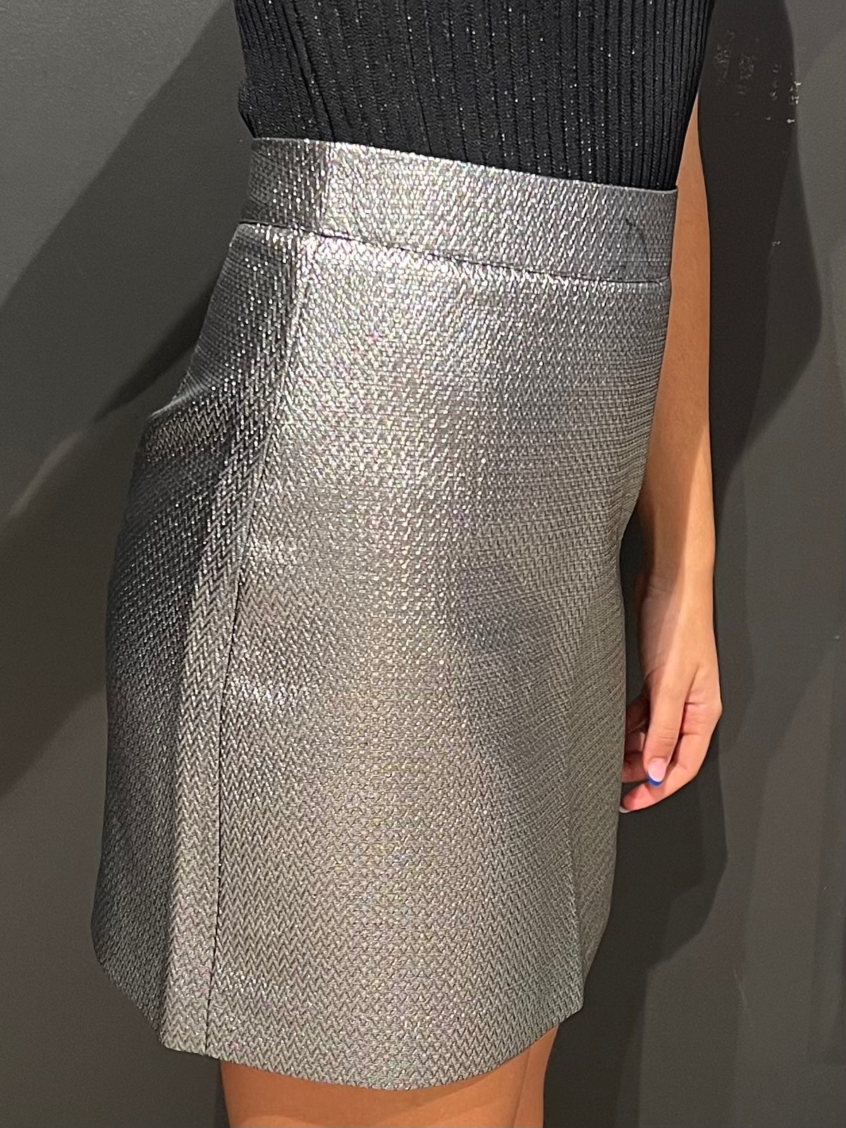 Yassilvi hw short skirt Silver