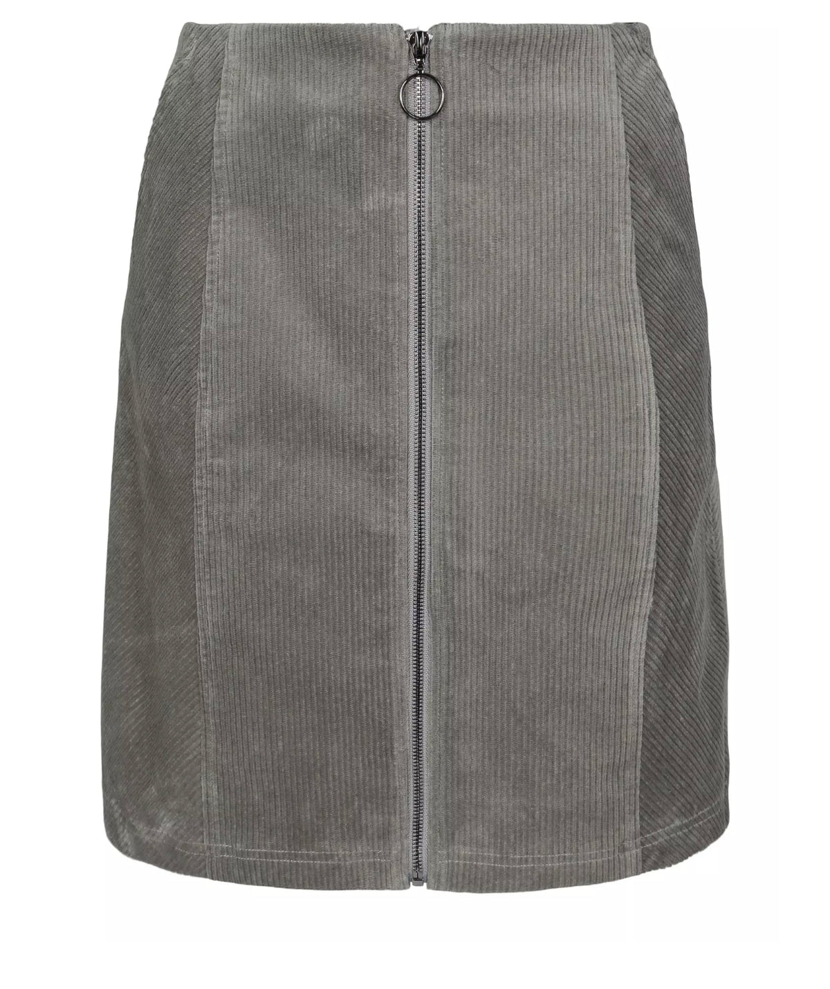 A-shape zip skirt Green